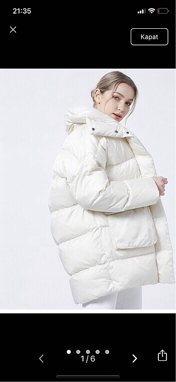 Fabrika Oversize şişme mont