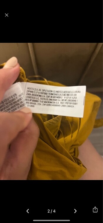Zara Zara hardal elbise