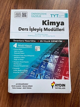 esş Aydın tyt ayt kimya modül seti