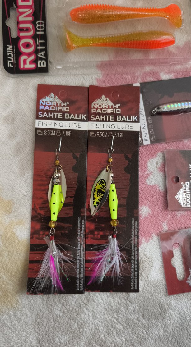 round bait 100 Balıkçılık Yemleri jig rapala sahte yem silikon - Görsel 4