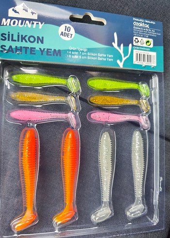 34 silikon yem. 10 tane mounty.10 north pasific. 4 fujin round - Görsel 3