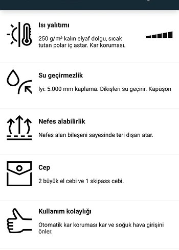 8 Yaş Beden beyaz Renk Decathlon kız çocuk kayak mont