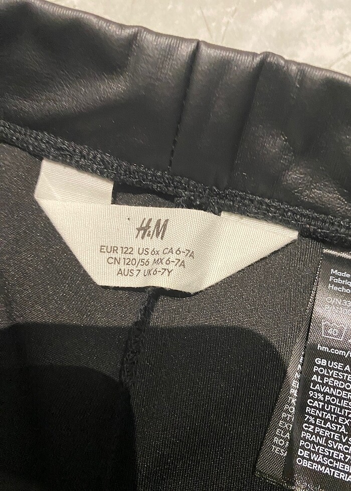 H&m deri ispanyol paça pantolon - Görsel 3