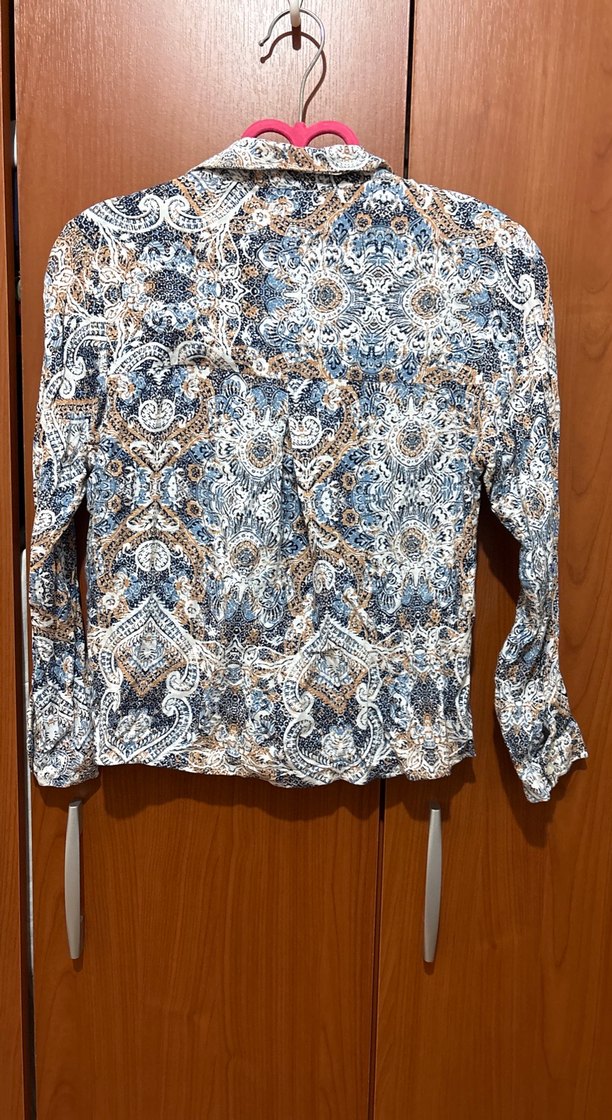 Bohem Çok Renkli Düğmeli Mini Gömlek - Görsel 2