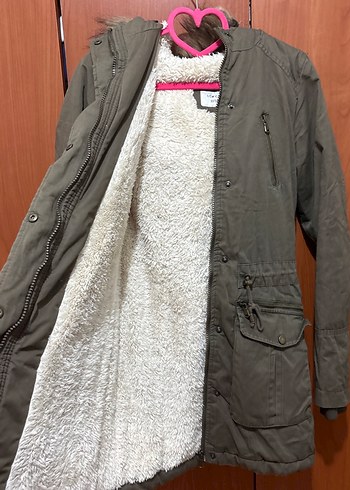 Haki Kadın Parka - Görsel 3