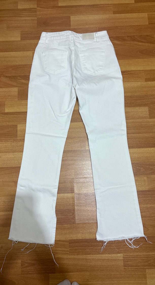 Yüksek Bel Beyaz jean - Görsel 2