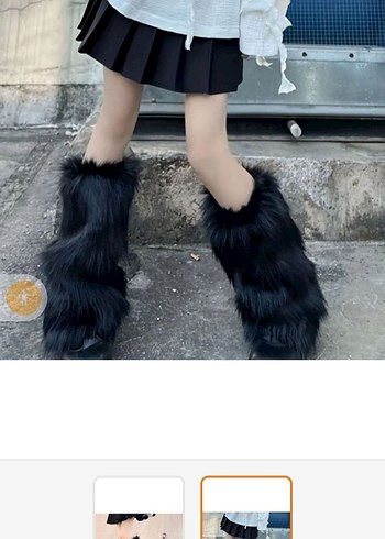 siyah peluş tozluk 35 cm boyunda tozluk uzun tüylü