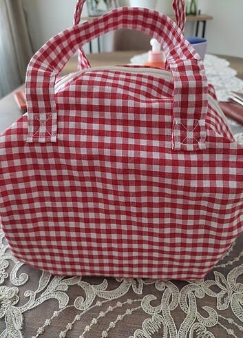  Beden Çok amaçlı çanta makyaj yemek çantası olarak da kullanılabilir b
