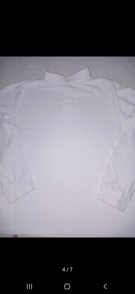 Erkek Beyaz Kısa Kollu Polo Tişört - Görsel 2