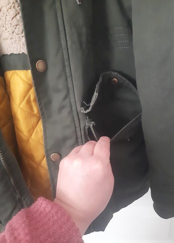 Düğmeli Erkek Çocuk Gri Kaban - Görsel 4