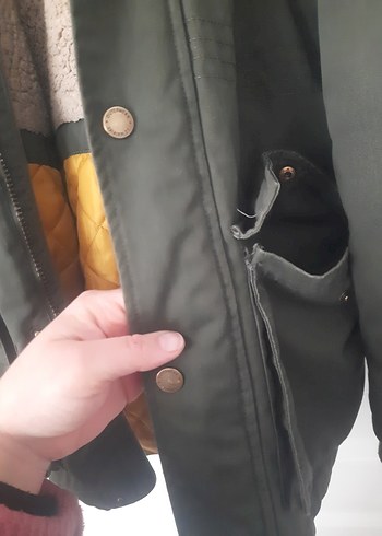 Düğmeli Erkek Çocuk Gri Kaban - Görsel 5