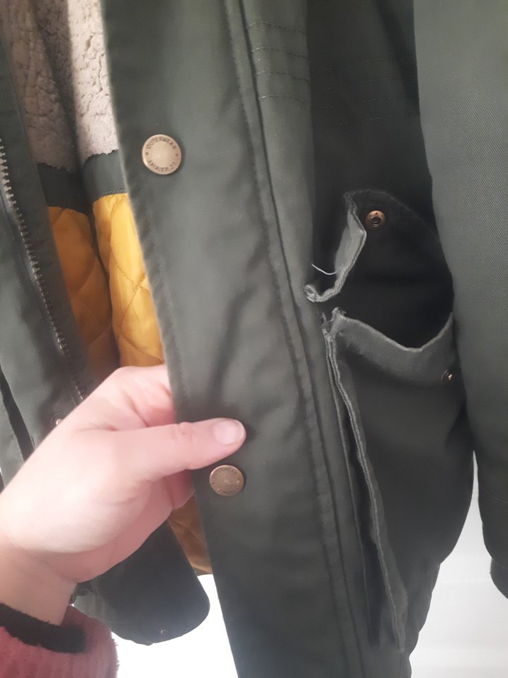 Düğmeli Erkek Çocuk Gri Kaban - Görsel 5