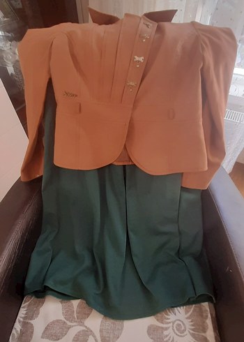 Düğmeli Kahverengi Deri Kadın Ceket - Görsel 11