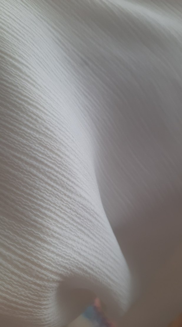 Uzun Kollu Beyaz Salaş Tunik - Görsel 5