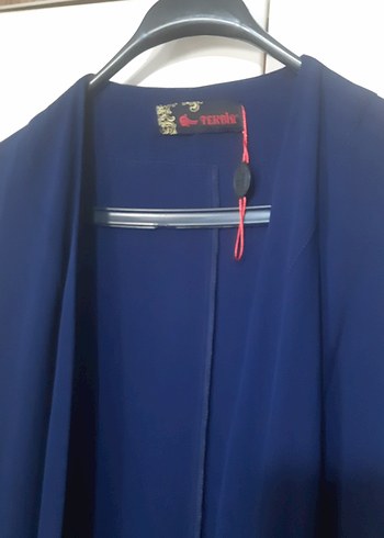 Tekbir lacivert Uzun Kollu Kadın Elbisesi - Görsel 7