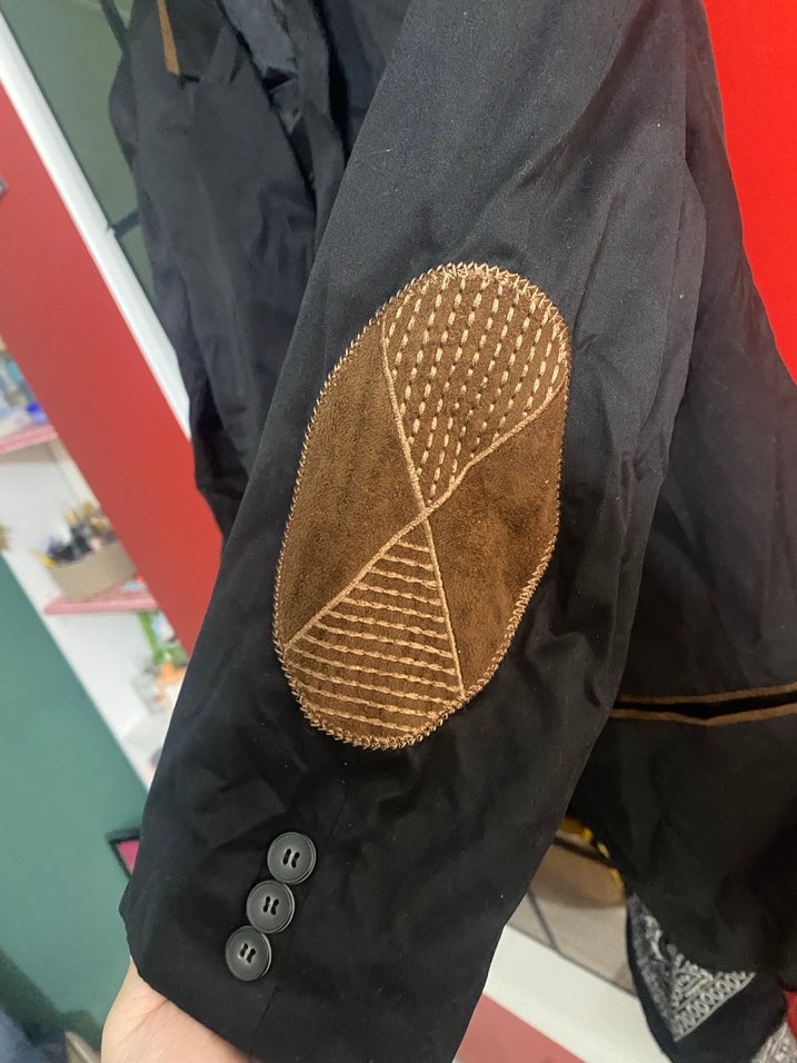 Kadın Siyah Kemerli Midi Blazer Ceket - Görsel 2