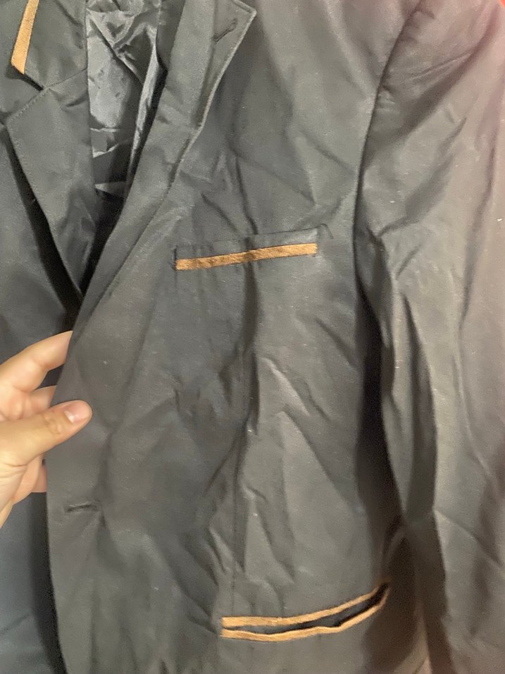 Kadın Siyah Kemerli Midi Blazer Ceket - Görsel 5