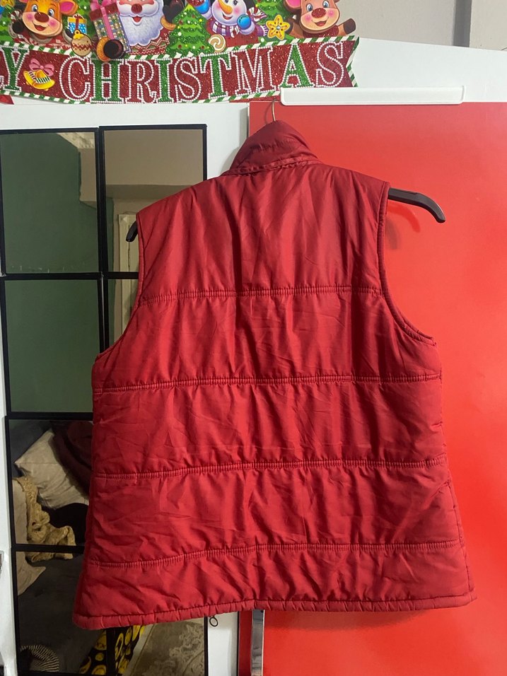 Düğmeli Kırmızı Kadın Yelek - Görsel 2