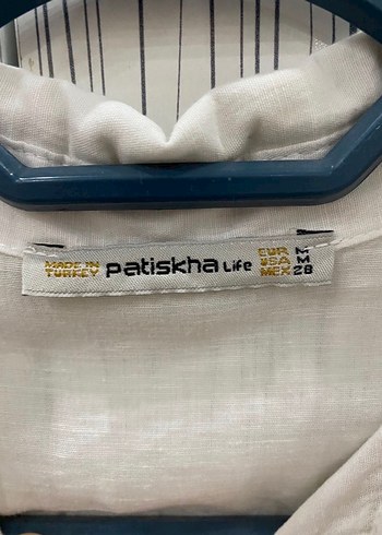 Nakışlı Bohem Uzun Kollu Beyaz Gömlek - Görsel 3