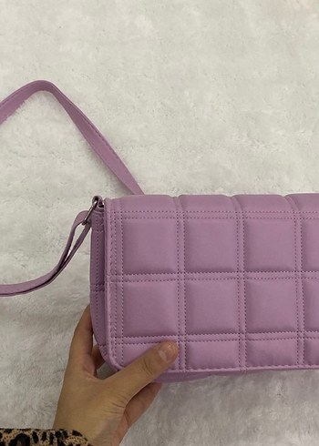 Pastel Mor Kadın Omuz Çantası - Görsel 2