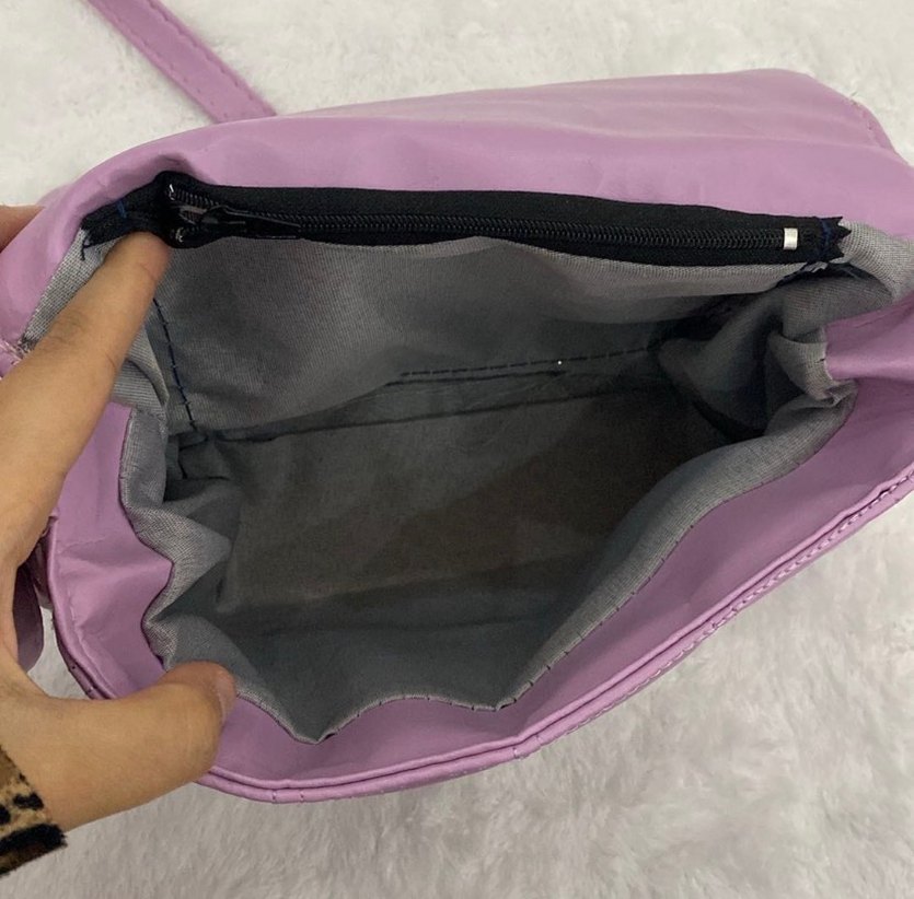 Pastel Mor Kadın Omuz Çantası - Görsel 3