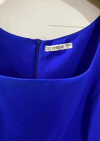 Mavi Midi Boy Elbise - Görsel 2