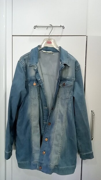 LCW JEANS mavi uzun kot ceket