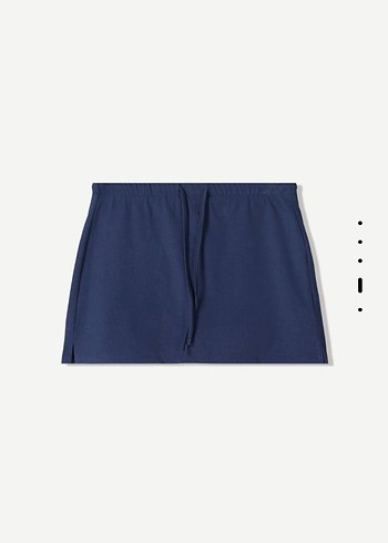 s Beden beyaz Renk bershka sortlu Mini Etek