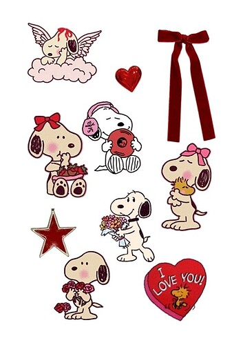 10lu snoopy sticker