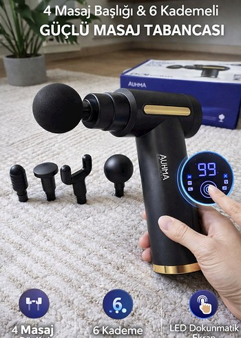 Masaj Tabancası 4 Başlık SİFİR ÜRÜN - Görsel 2