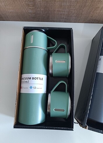 TERMOS CELİK 3 BARDAKLI SIFİR ÜRÜN  - Görsel 5