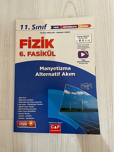 ÇAP YAYINLARI 11. SINIF AYT FİZİK FASİKÜL