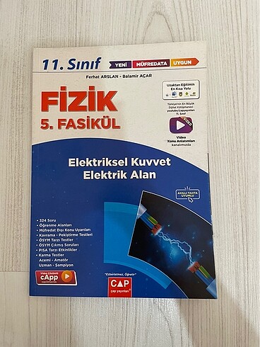 ÇAP YAYINLARI 11. SINIF AYT FİZİK FASİKÜL