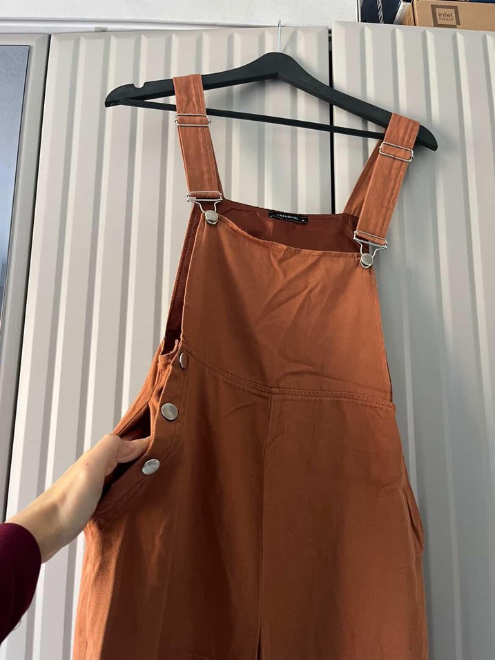 Kadın  Keten  Tulum - Görsel 2