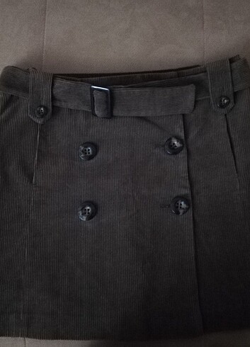 Mango Kadife Vintage Etek 