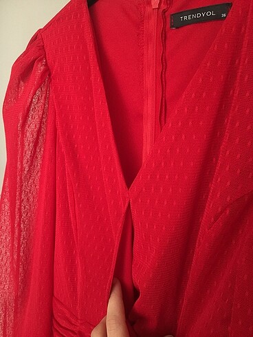 s Beden kırmızı Renk Kırmızı kısa elbise