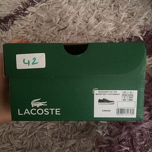 37 Beden Orijinal lacoste ayakkabi