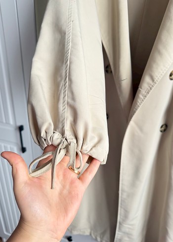 Bej Midi Kadın Henza marka Trençkot - Görsel 2