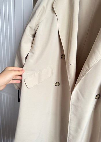 Bej Midi Kadın Henza marka Trençkot - Görsel 4