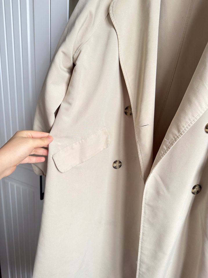 Bej Midi Kadın  Henza marka Trençkot - Görsel 4