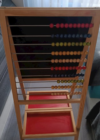 Ikea Kırmızı Raflı Çocuk Tahtası