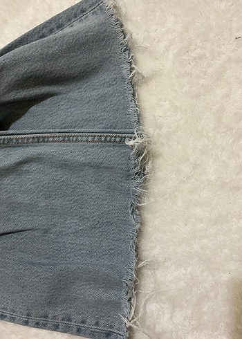 Zara Açık Mavi Zara Yüksek Bel Denim Jean
