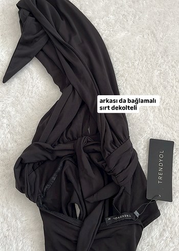 Trendyol & Milla Siyah Drapeli Strappy Kadın bluz