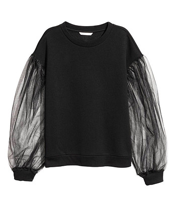 H&M kolları komple tül sweat yeni sıfır üründür