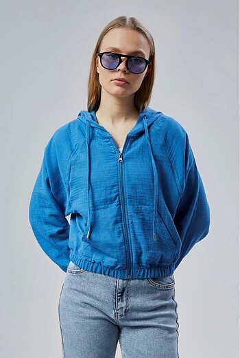 Diğer Müslin Fermuarlı Sweatshirt