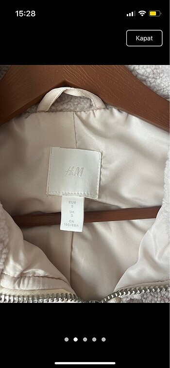 H&M Hm peluş ceket
