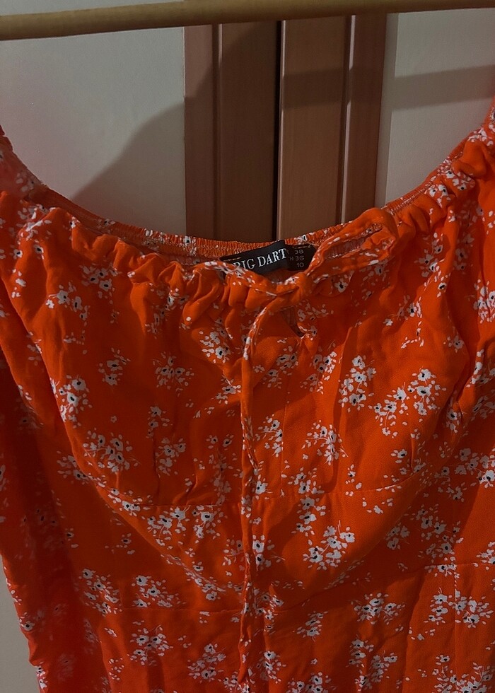 Turuncu elbise - Görsel 2