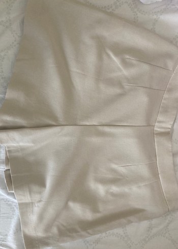 xs Beden stradivarius Bej Pliseli Midi Mini Etek