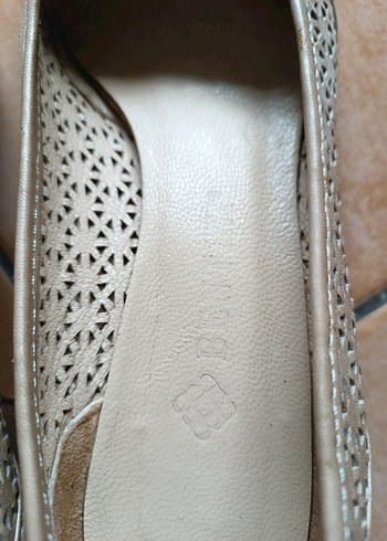 Kadın Bej Dolgu Topuklu Klasik Ayakkabı - Görsel 4