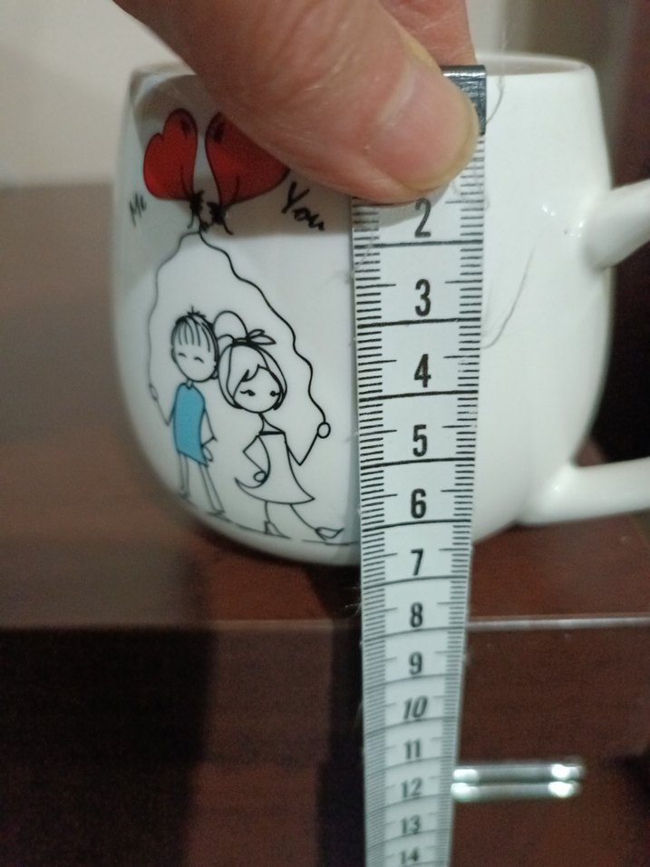 Kalp Balonlu Beyaz Seramik Kupa - Görsel 5